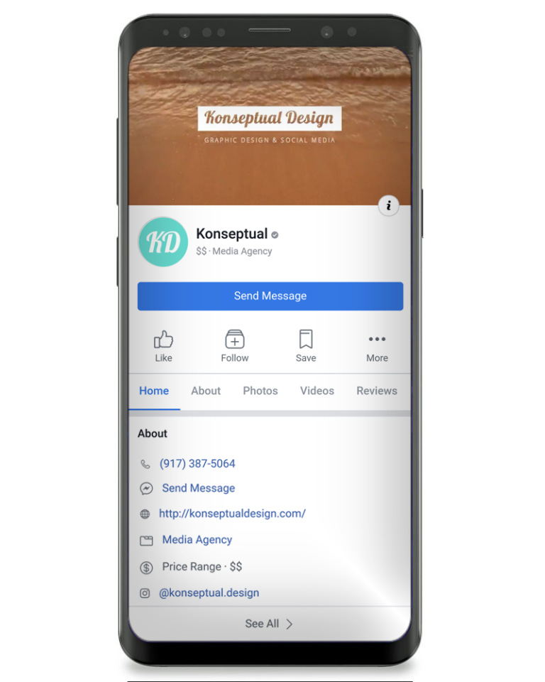 Konseptual Facebook Business Page