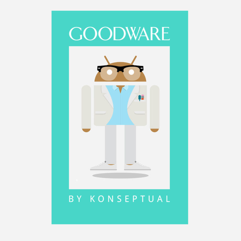 Goodware thrift clothing line by Konseptual logo branding